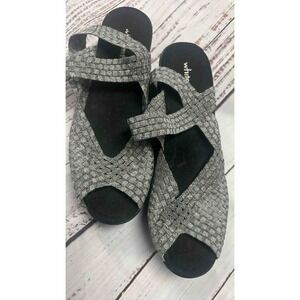 Whimsy Woven Slingback‎ Wedge Sandals
